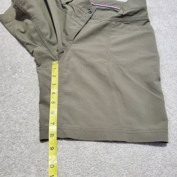 MEC Lightweight Hiking Shorts Gorpcore Nylon Blend Olive Green Women's 6 x 8" - Picture 12 of 13